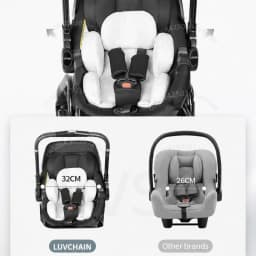 3-in-1 Baby Safety Stroller, Two-Way Newborn Baby Safety Seat, Portable 3-in-1 Stroller for Ages 0-2 Years Old