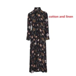 AP ISHA Style Print Soft Maxi Dress with Belt 2024 Spring and Summer Big Girls and Women Dresses Clothes 01-3