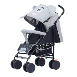 Cartoon Elephant Stroller Adjustable Baby Stroller for All Seasons, Can Sit or Lie Down Safe and Portable