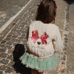 New 2025 KS Girls Cartoon Cotton Fleece Coats Winter Toddler Boys Lambswool Jacket Children Embroidery Coat Kids Outwear Clothes