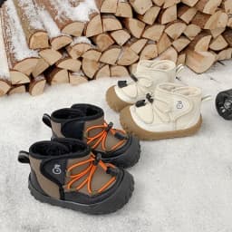 Kids Ankle Boots Soft Bottom Toes Capped Boys Girls Sports Boots Non-slip 2025 Winter New Children Warm Boots Hook&loop Handsome