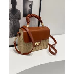 Leather Classic Diaper Bag For Women Elegant Designer Tote Large Capacity Fashionable Commuter Minimalist Vintage Shoulder Bag