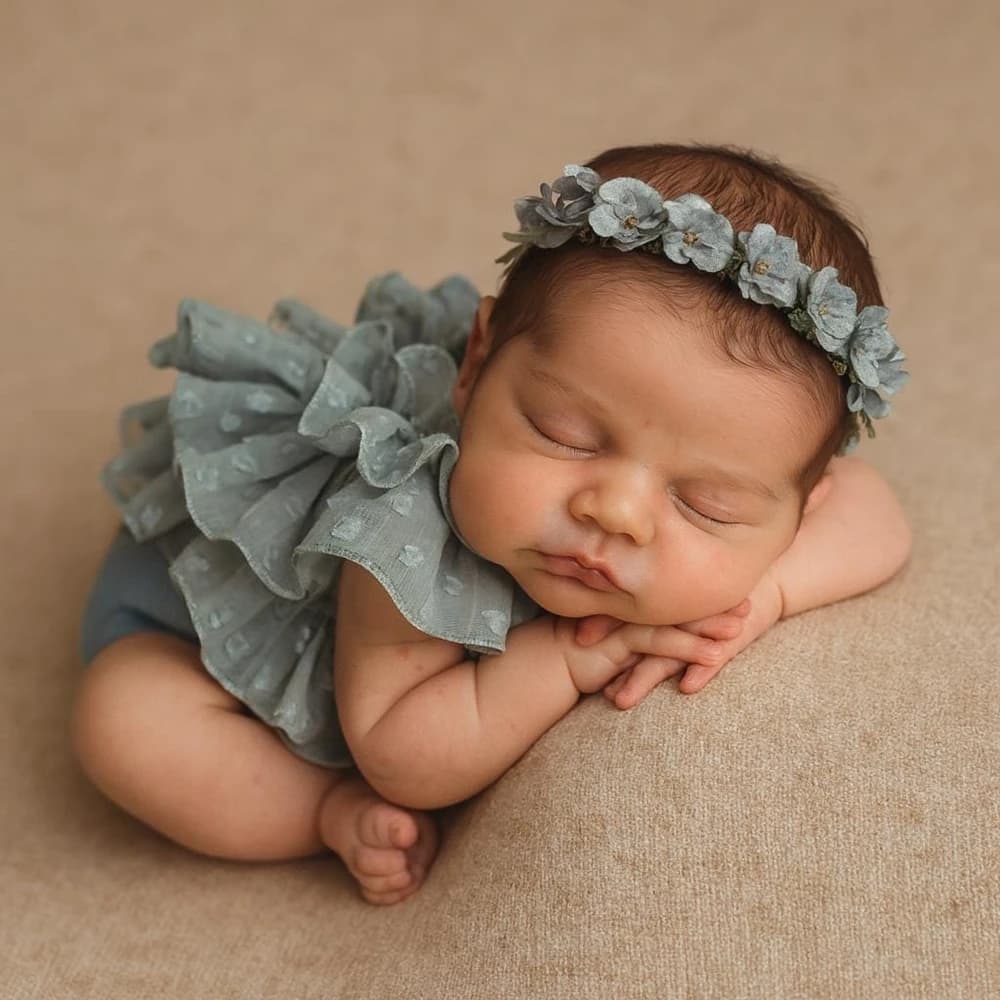 Baby Girls Picture Shooting Clothing Newborn Photo Props Mesh Tutu Dress Romper Studio Accessories Infantile Fotoshoot Outfits