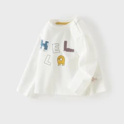 Dave Bella Children T-shirt Cute Letter Print Top Pullover Boys Autumn Sports Casual Bottom Spring Long Sleeve Fashion DB3263377