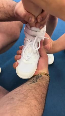 BAXINIER Cheer Shoes for Youth Girls Boys White Cheerleading Sneakers Lightweight Breathable Athletic Training Dance Shoes with Hook Loop Closure Anti-Slip Soft Sole