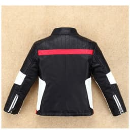 Handsome Cool Design Boys Leather Motor Jacket For Autumn Spring Kids Warm Coat Bomber Baby Toddler Winter Clothes