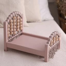 Newborn Photography Props Wood Bed Detachable Bed Baby Photoshoot Accessories for Baby Girl Boy Kids Posing Crib Bed Background