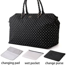 Sunveno Mommy Travel Bag 4 In 1 Diaper Tote Mommy Bag Durable Wide Opening for Quick Access Stylish & Practical