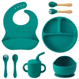 Children’s Tableware Set Made of Silicone for Serving Food