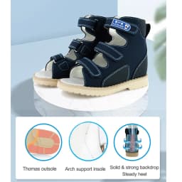 Children Sandals Kids Boys Orthopedic Arch Support Shoes Summer Girls Toddler Leather Flatfeet Footwear 2To 12Years Age