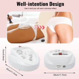 Vacuum Therapy Machine, Professional Acupoint Cupping Body Shaping Electric Device, for Personal Body Care, W/ 24 Cups & 3 Pumps