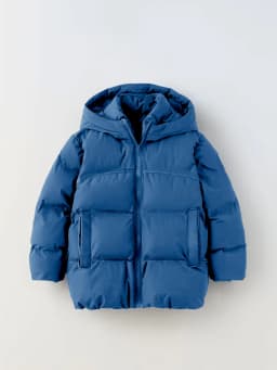 Children's down cotton jacket, boys' thick coat, girls' medium to long cotton jacket, baby's winter clothing, hooded bread jacke