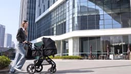 3‑in‑1 Foldable High‑View Baby Stroller Combo with Infant Car Seat, Light‑Weight Aluminum Frame Portable Newborn Carriage, Breathable Summer‑Friendly Baby Pushchair