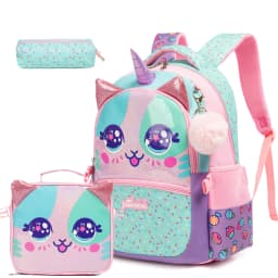 School Backpack for Boys Kids Backpack for Boys Primary School Daypack Elementary Students Kids Schoolbag with Lunch Bag