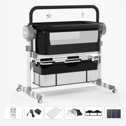 Electric Cradle for Newborns Baby Accessories Foldable Baby Cot Bed Cribs Cradles Baby Crib Bed for Newborn Baby Nest Baby Travel Cot Sleeping Bed for Babies Crib for Babies Newborn Baby Cribs Baby Crib Bed Adaptable Bed Baby Bed Newborn Crib Bed