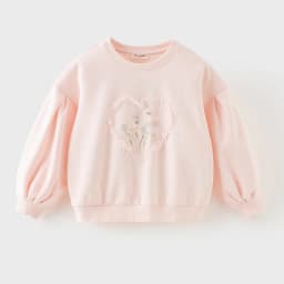 Dave Bella Girls Long Sleeve Pink Pullover 7-13 Years Children Autumn Spring Sweatshit Sweet Outdoor Floral Hoodies DK3262525