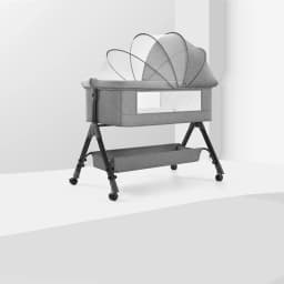 Baby Bed Baby Swing Bed Multi Functional Three-Speed Height Adjustment Patchwork Bed Is Not Restricted Infant Bed with Mosquito Net