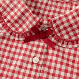Dave Bella Children's Red White Plaid Shirt Clothes Autumn Girls' Baby Fashion Casual Pure Cotton Top Outdoor Party DB3253344