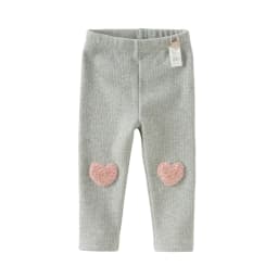 Dave Bella Baby Girls Leggings Winter Children Fashion Warm Trousers Love Pattern Elastic Pants Outdoor Girl Clothing DB4254128
