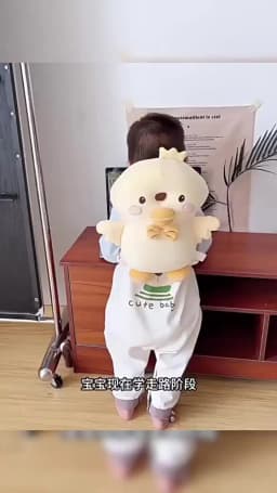 AIBEDILA Triple-sided Fall Baby Head Protector Pillow Cute Animals Anti-Fall Pillow for Crawling Walking Toddler Back Safety Pad