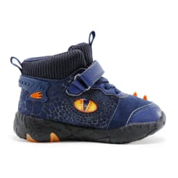 Children's Dinosaur Flash Shoes Autumn Winter for Boys New Genuine Leather Little Kids LED Light Up Casual Glowing Sneakers