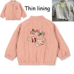 KS 26 Winter Baby Girls Boy Sequin Cotton Jackets Lambswool Coats Cherry Animals Desigh Fleece Flight Suit Kids Sets and Outfits
