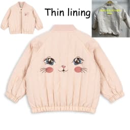 KS 26 Winter Baby Girls Boy Sequin Cotton Jackets Lambswool Coats Cherry Animals Desigh Fleece Flight Suit Kids Sets and Outfits