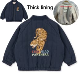 KS 26 Winter Baby Girls Boy Sequin Cotton Jackets Lambswool Coats Cherry Animals Desigh Fleece Flight Suit Kids Sets and Outfits