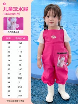 Kids Waterproof Bib Overalls With Boots Toddler Waders Lightweight Beach Jumpsuit For Fishing Creek Play Kindergarten Water Gear