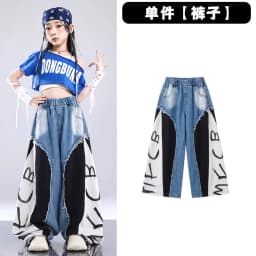Girls K-pop Off-Shoulder Crop Top Joggers Pants Child Streetwear Girl Group Costume Kids Hip Hop Jazz Street Dance Clothes Set