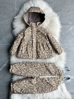 Girls' Down Jacket 2026 Winter New Printed Fashionable Windproof And Warm Children's Hooded Cotton Jacket Thickened Ski Jacket