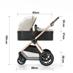 Two-way High-view Baby Stroller Can Sit, Lie, Fold, Shock-absorbing, Portable Newborn Baby Stroller