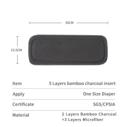 Elinfant all kinds of diaper inserts bamboo cotton microfiber bamboo charcoal hemp cotton breathable for all OS diapers covers
