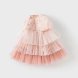 Dave Bella Girls Baby Princess Dress Summer Sweet Cute Bubble Sleeves Elegant Pink Mesh Layered Dress Party Outdoor DB2251649