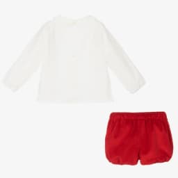 Baby Boys Ivory & Blue Velvet Shorts Set Infant Birthday Suit Kids Spanish Cotton Outfits Toddler Wedding Party Wear
