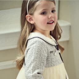 Dave Bella Girl Dress Autumn Elegant Children Princess Mesh Dress Long Sleeve Charm Gentle Party Outdoor Kids Clothing DB3241588