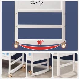 Solid Wood 3-in-1 Baby Bed - Movable, Convertible Crib with Attached Newborn Nest