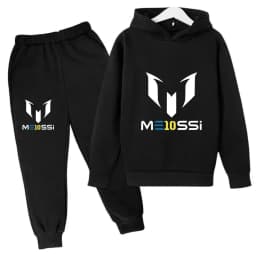 Autumn Football Star Messi Children Hoodies Sets Pants Suit 2 Pcs Sets Kids Boy Girl Clothing Casual Fashion Sports Tracksuits