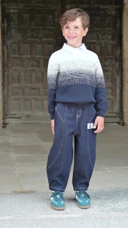 Dave Bella Autumn Winter Sweater for Boys Fake Two Pieces Knitted Sweater Children Outerwear Coat Kids Clothes DK4253646
