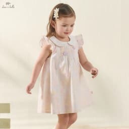Dave Bella Girls Flower Summer Vest Dress Sweet Cute Children Sleeveless Princess Dress Fashion Cotton Party Outdoor DB2261530