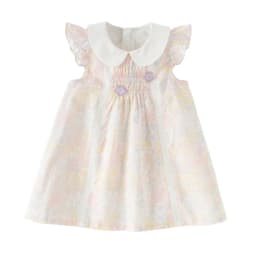 Dave Bella Girls Flower Summer Vest Dress Sweet Cute Children Sleeveless Princess Dress Fashion Cotton Party Outdoor DB2261530