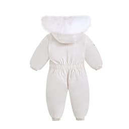 2025 Winter Warm 2 3 4 Years Kids Padded Coat Thicken Fur Hooded Snowsuits Infant Slimwaist Jumpsuit Parka Baby Girl Boys Romper