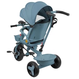 Tricycle From 10 Months, Children's Tricycle, Rotating Seat, Fold-Out Canopy With Sunshade, Cup Holder And Basket Included