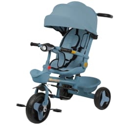 Tricycle From 10 Months, Children's Tricycle, Rotating Seat, Fold-Out Canopy With Sunshade, Cup Holder And Basket Included
