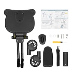 55*33*36cm Eco-friendly PP Universal Stroller Pedal with Self-adhesive Tape Adapter Child Auxiliary Standing Plate Board with Seat for Most Strollers, Including Lightweight