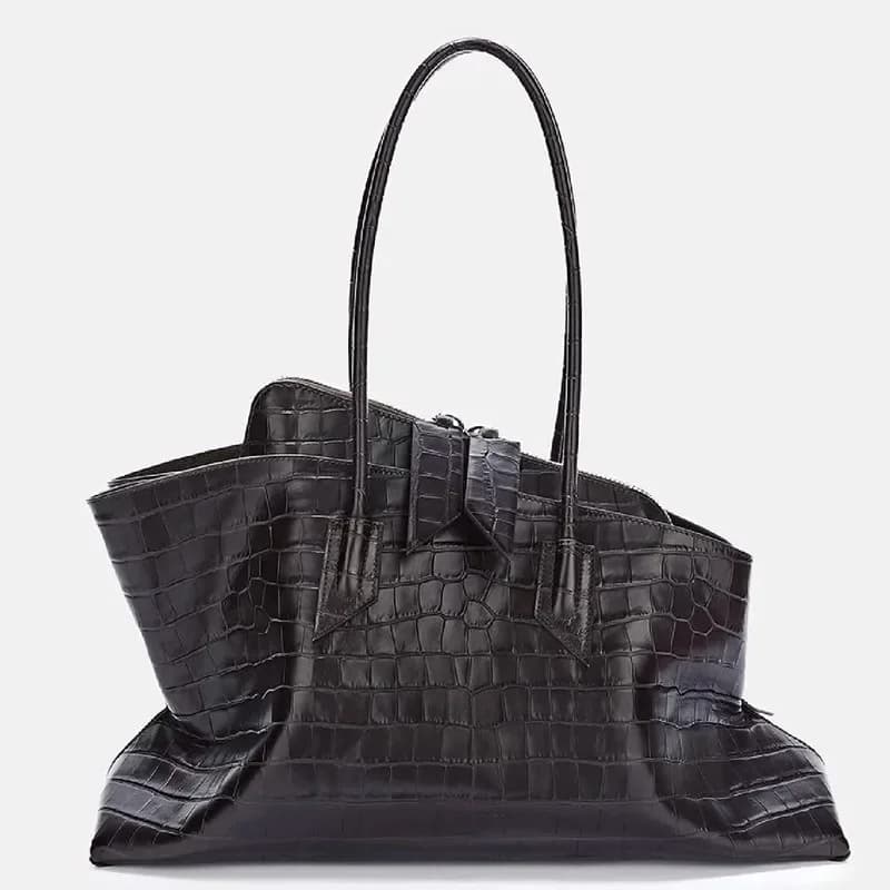 Elegant Leather Diaper Bag Large Capacity Women's Handbag Luxury Brand Famous Designer Popular Classic Leisure Business