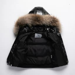 KIDCRKJ Winter Waterproof 1-8 Years Kids Boys Parka Babys Girl Down Jackets Shiny Real Fur Thick Warm Boys Outerwear Coat Outfit