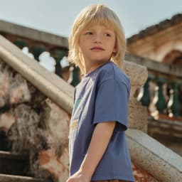 Dave Bella Boys Printed Summer T-Shirt Children Short Sleeve Cotton Top 5-13Years Tees Kids Casual Outdoor Clothes DK2261581