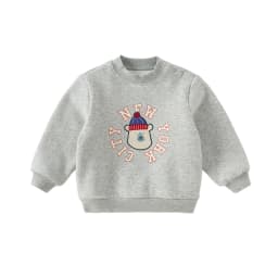 Dave Bella Boys Long Sleeve Fleece-lined Pullover Sweatshirt Children Autumn Winter Coat Kids Sportswear Clothing DB4253869