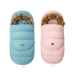 Winter Windproof Fur Collar Removable 2 Styles Footmuff 0-36 Months For Cart Newborn